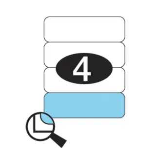 Etiketter KLI 190x61mm (1x4)