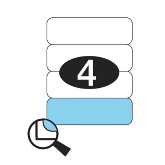 Etiketter KLI 190x61mm (1x4)