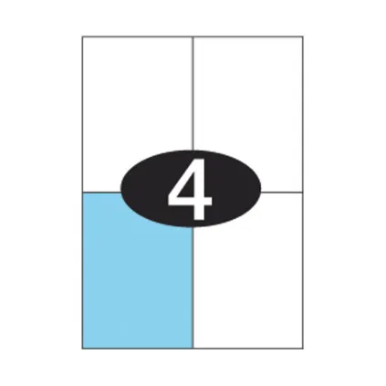 Etiketter KLI 105x148mm (2x2)