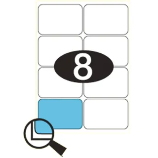 Etiketter KLI 99,1x67,7mm (2x4)