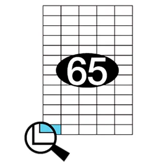 Etiketter KLI 38x21,2mm (5x13)