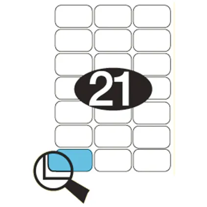 Etiketter KLI 63,5x38,1mm (3x7)