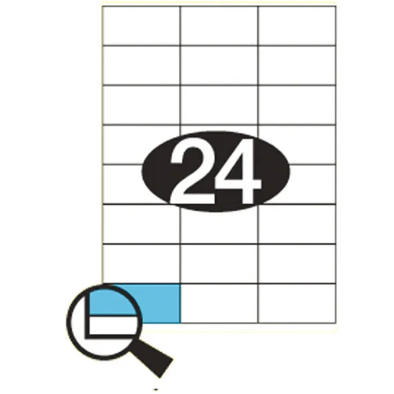 Etiketter KLI 70x36mm (3x8)