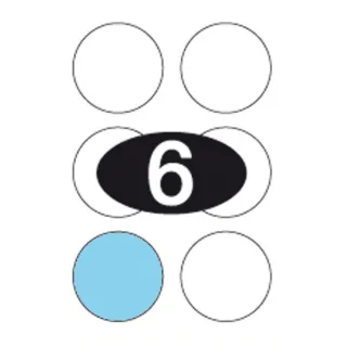 Etiketter KLI Ø90mm (2x3)