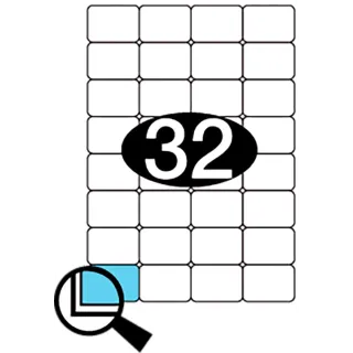 Etiketter KLI 51x36mm (4x8)