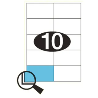 Etiketter KLI 101x57mm (2x5)