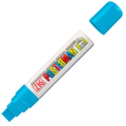 Tusj Posterman 7-15mm Blå Permanent
