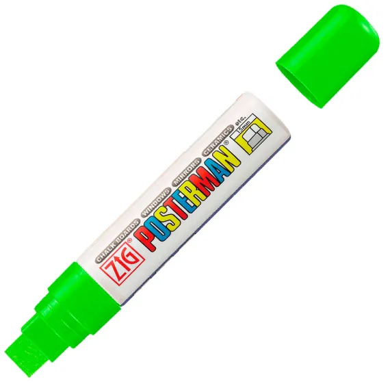 Tusj Posterman 7-15mm Grønn Permanent