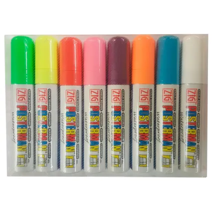 Tusj Posterman 7-15mm 8-farger Permanent