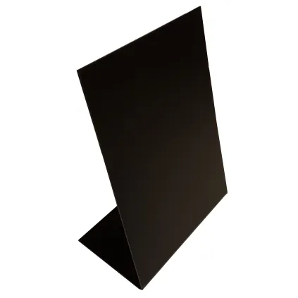 Menyskilt Blackboard Akryl "L" A5 - sort