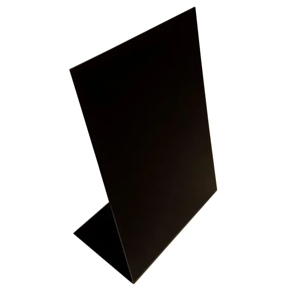 Menyskilt Blackboard Akryl "L" A6 - sort