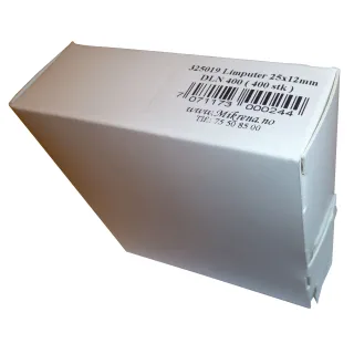 Limputer 12x25mm 400stk i dispensereske