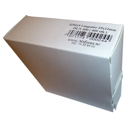 Limputer 12x25mm 400stk i dispensereske
