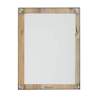 Meny-/Infodisplay 1xA4, Eik laminert, Glass frontplate