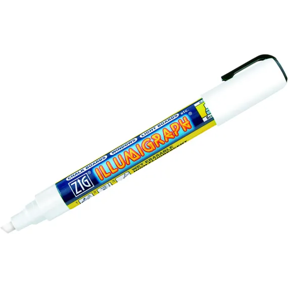 Tusj Illumigraph 2-6mm Hvit Vannbasert