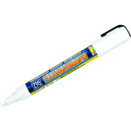 Tusj Illumigraph 2-6mm Hvit Vannbasert