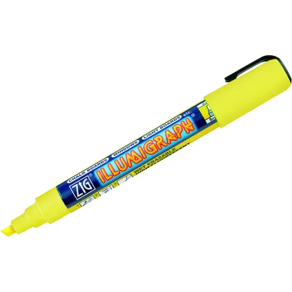 Tusj Illumigraph 2-6mm Gul Vannbasert