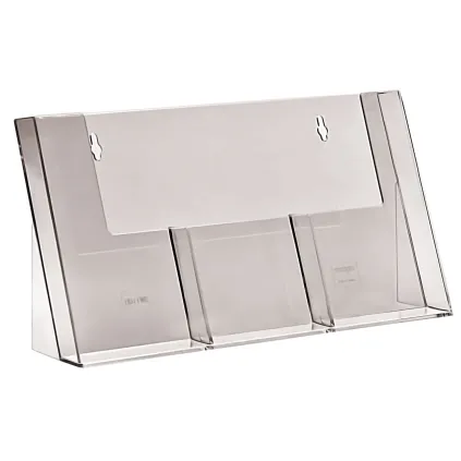 Brosjyreholder 3xA6, Bord,Liggende-3C110H