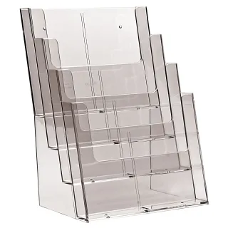 Brosjyreholder 4xA4 trapp-4C230