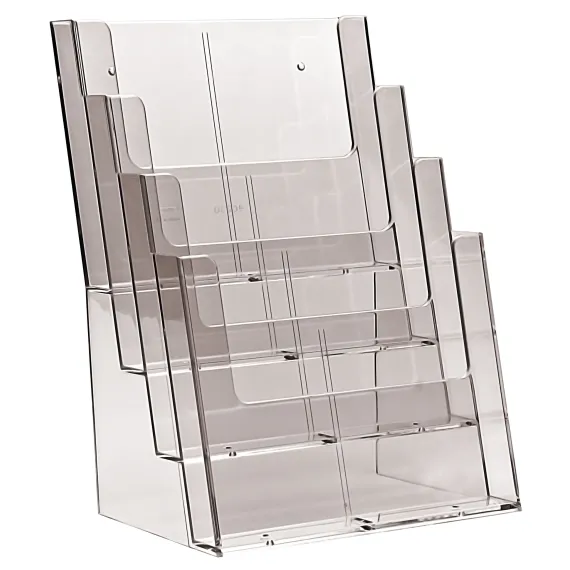 Brosjyreholder 4xA4 trapp-4C230