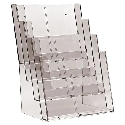 Brosjyreholder 4xA4 trapp-4C230