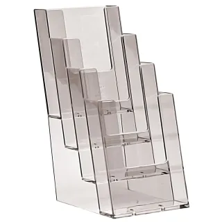 Brosjyreholder 4x1/3 A4 trapp-4C110