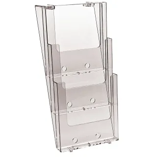 Brosjyreholder Vegg 3xA4-3W230