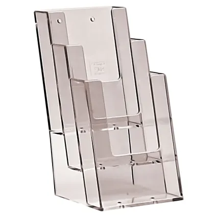 Brosjyreholder 3x1/3 A4 trapp-3C104