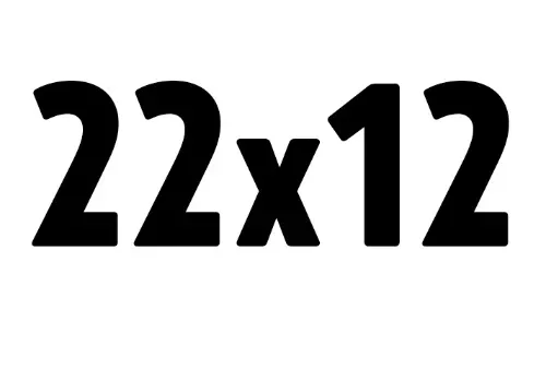 22x12 mm