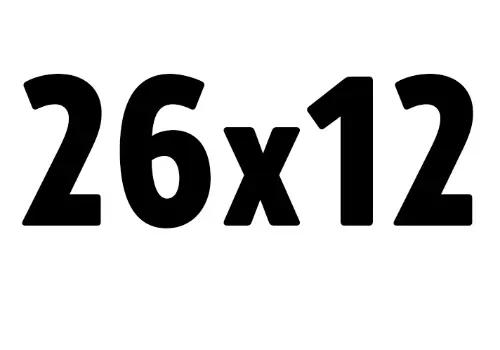 26x12 mm