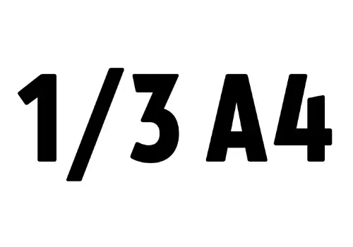 1/3 A4